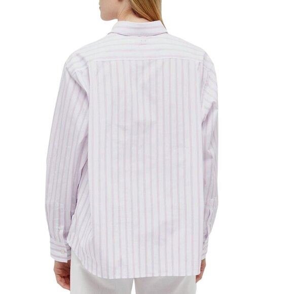 Acne Studios Button Up Shirt in White & Rose Pink Small New Womens Blouse as-is - Picture 15 of 17